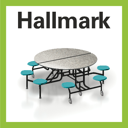 Hallmark tables lime outline